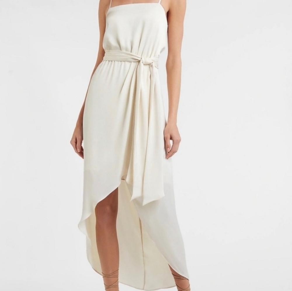 EXPRESS Hi-Lo satin silky dress